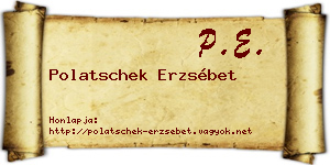 Polatschek Erzsébet névjegykártya